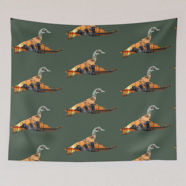 Item preview, Labrador Retrievers and Flying Mallards Sunrise designed and sold by LifeCrush.