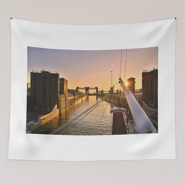 Item preview, Sunrise At Olmsted Locks And Dam Kentucky designed and sold by LisaWootenPhoto.
