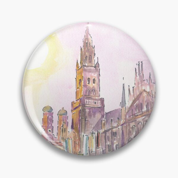 Item preview, Munich City Hall and Marienplatz at Late Afternoon Dusk designed and sold by artshop77.
