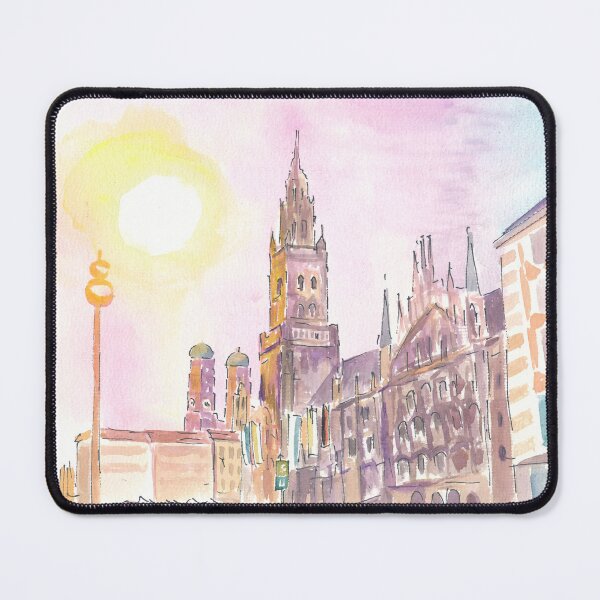 Item preview, Munich City Hall and Marienplatz at Late Afternoon Dusk designed and sold by artshop77.