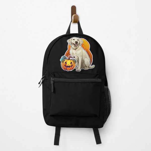 Item preview, Halloween Happy Labrador Retreiver Dog with Funny Pumpkin designed and sold by 4TeeToo.