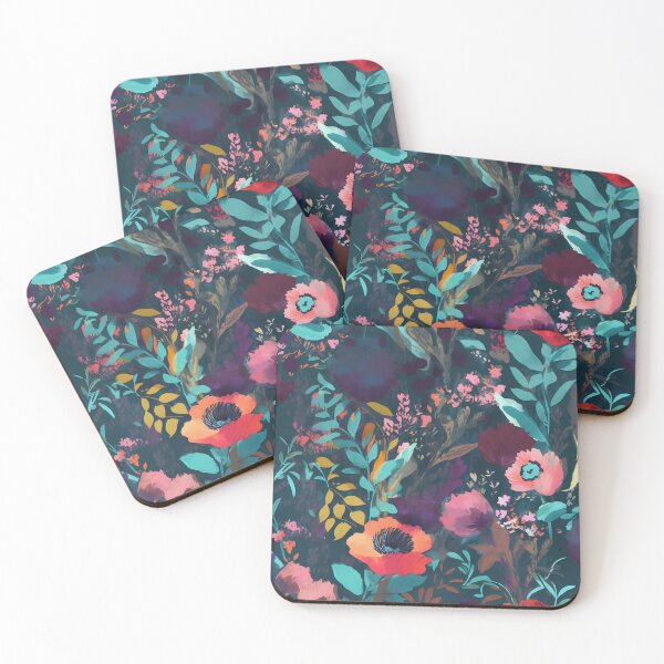 Item preview, Enchanted Midnight Floral Tapestry designed and sold by 21 Tulips.