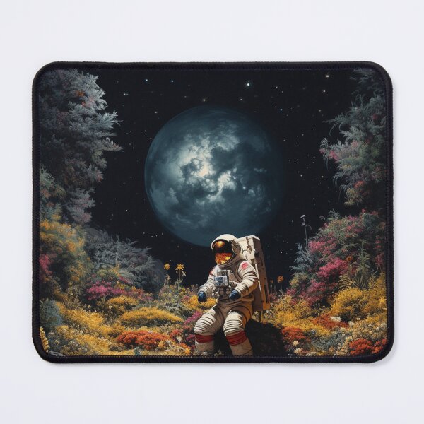 Item preview, Astronauts in outer space planet garden designed and sold by zand-n-zive.