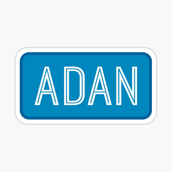 Vista previa del artículo con la obra «Nombre de Adán», diseñado y vendido por Jeallan Designs.
