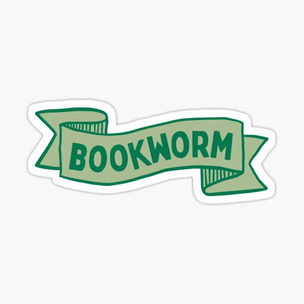 Artikel-Vorschau von bookworm ribbon banner green, designt und verkauft von catdiasart.