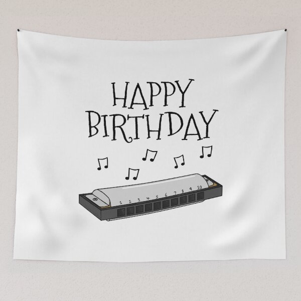 Item preview, Harmonica Birthday, Harmonicist, Blues Musician designed and sold by doodlerob.