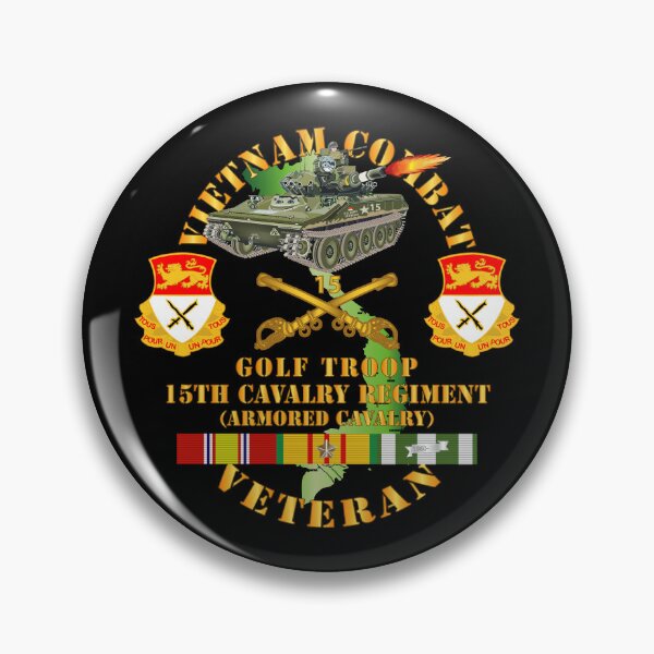 Item preview, Army - Vietnam Combat Veteran w  15th Cavalry Regiment - Armored Cav w VN SVC designed and sold by Military Insignia Products.