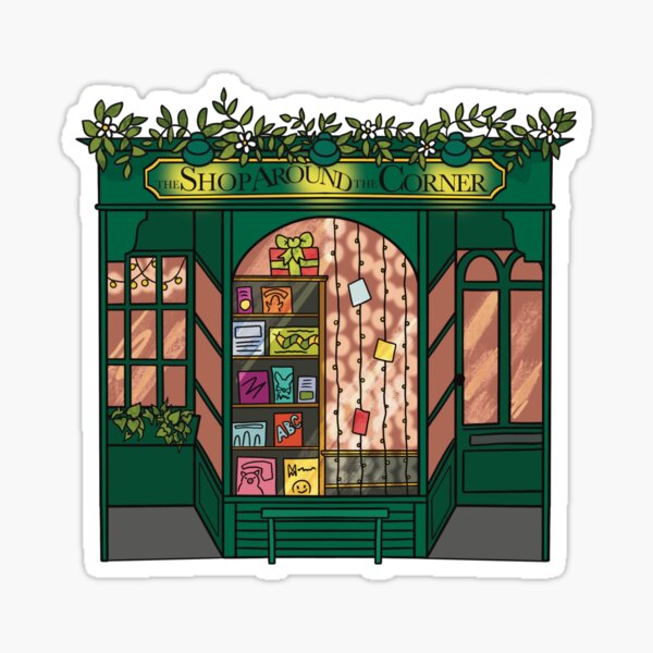 Item preview, Bookshop Sticker - The Shop Around the Corner (You've Got Mail) designed and sold by SamGreig93.