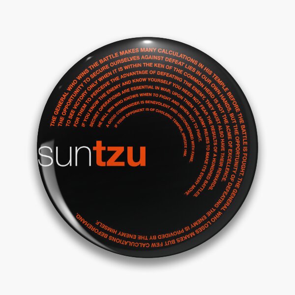 Item preview, Sun Tzu famous quotes poster [orangered] designed and sold by CMYKStudio.