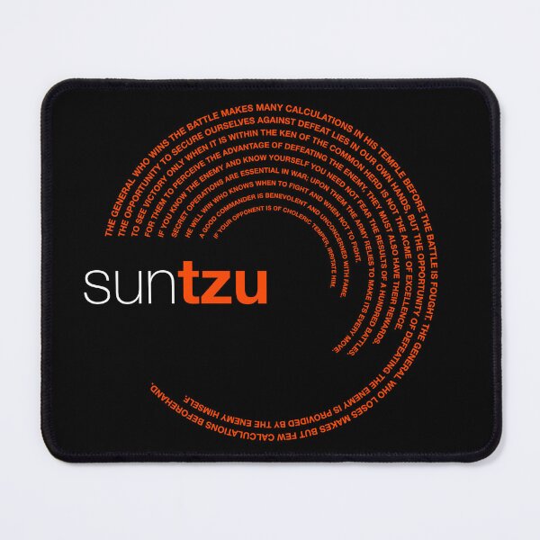 Item preview, Sun Tzu famous quotes poster [orangered] designed and sold by CMYKStudio.