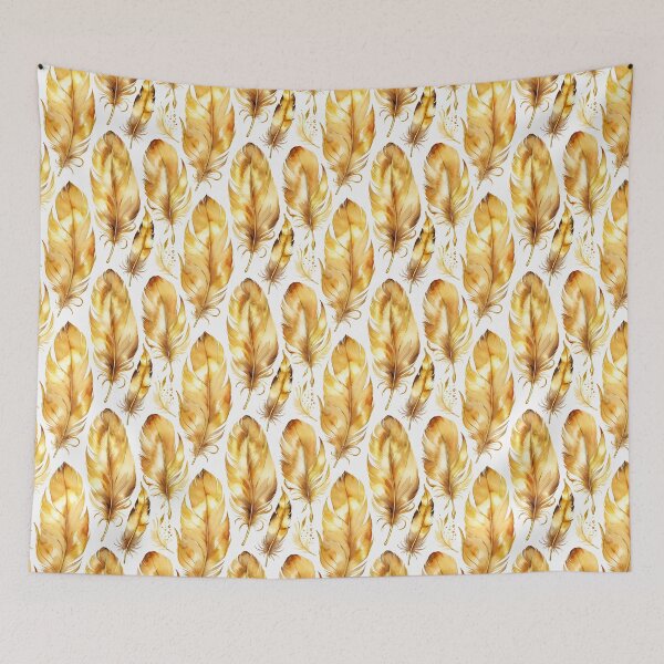 Item preview, Golden feathers pattern designed and sold by ChaosEdits.