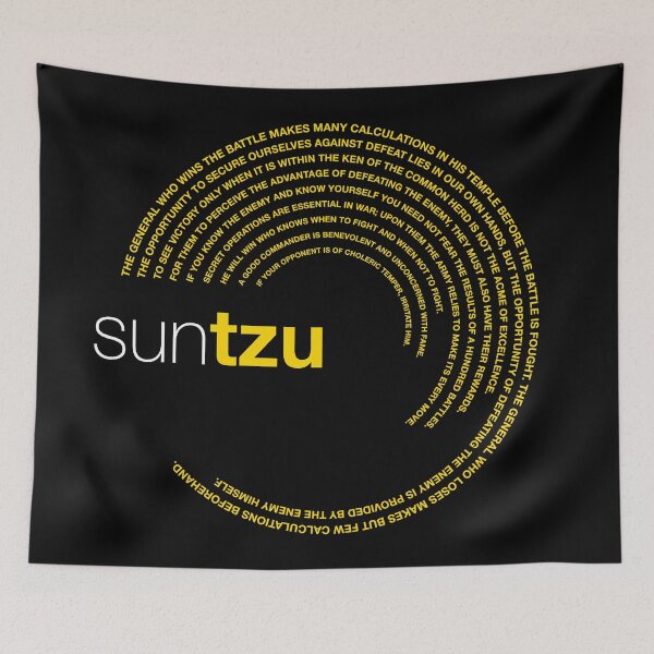 Item preview, Sun Tzu famous quotes poster [gold] designed and sold by CMYKStudio.
