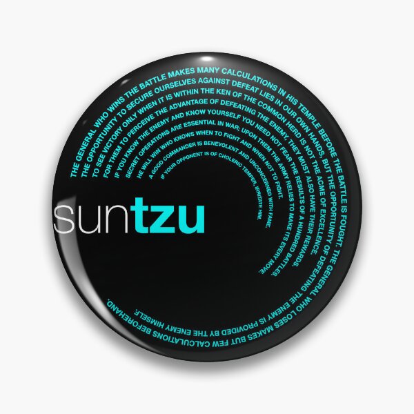 Item preview, Sun Tzu famous quotes poster [aqua] designed and sold by CMYKStudio.