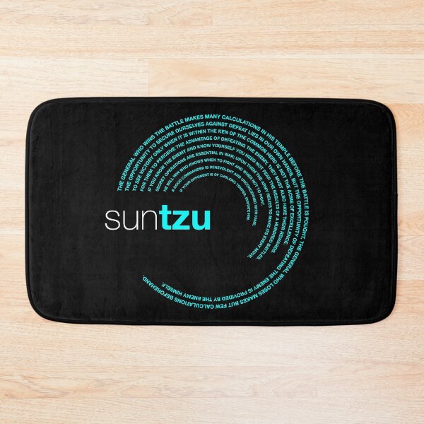 Item preview, Sun Tzu famous quotes poster [aqua] designed and sold by CMYKStudio.