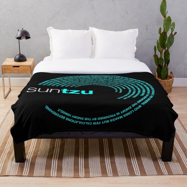 Item preview, Póster de citas famosas de Sun Tzu [aqua] designed and sold by CMYKStudio.