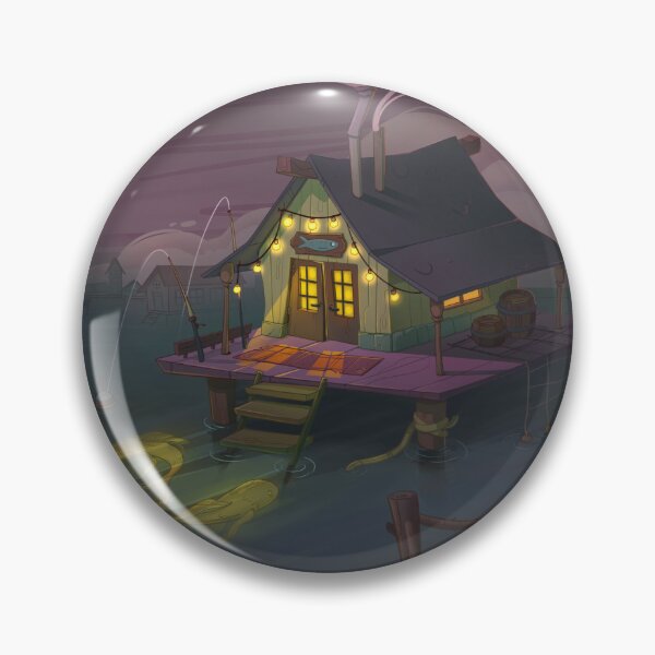 Item preview, Didgital Drawing of Cozy Fisherman Hut designed and sold by Algaliar23.