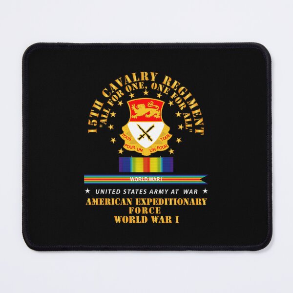 Item preview, Army - 15th Cavalry Regiment - All for One - AEF w SVC WWI designed and sold by Military Insignia Products.