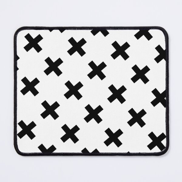 Item preview, Timeless Black White Plus Cross Background Pattern, Gift for Modern Scandinavian Art Lover designed and sold by PenguinForests.