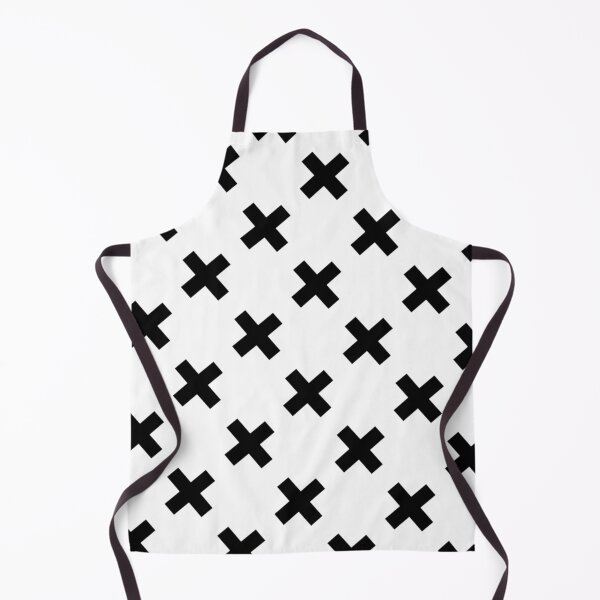 Item preview, Timeless Black White Plus Cross Background Pattern, Gift for Modern Scandinavian Art Lover designed and sold by PenguinForests.