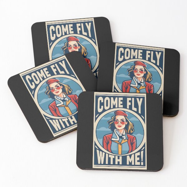 Item preview, Come Fly With Me, Scandinavian Stewardess designed and sold by AspectArtWorks.