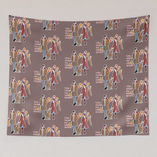 Item preview, Love makes a couple's heart smile. designed and sold by MigWhimsy.