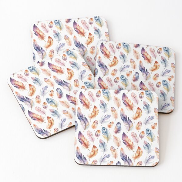 Item preview, Colorfull feathers pattern designed and sold by ChaosEdits.