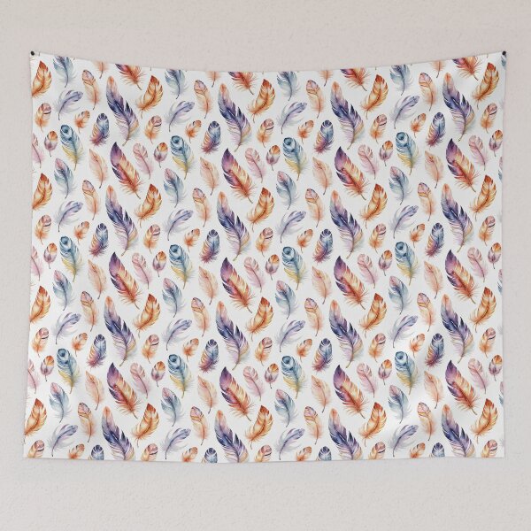 Item preview, Colorfull feathers pattern designed and sold by ChaosEdits.