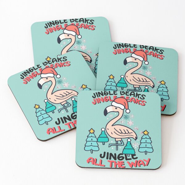 Item preview, flamingo christmas enthusiasts designed and sold by The  Knick Knack Nook.