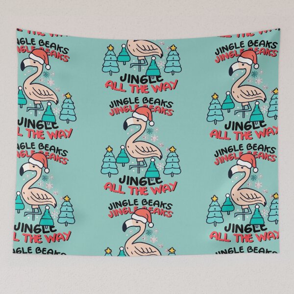 Item preview, flamingo christmas enthusiasts designed and sold by The  Knick Knack Nook.