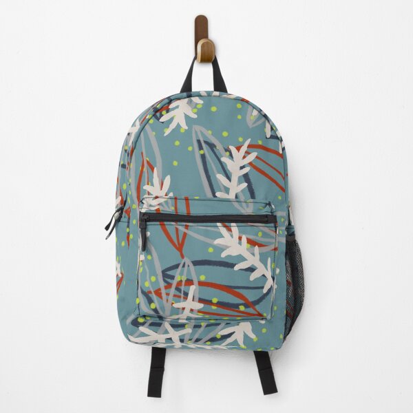 Item preview, Abstract Winter Leaves on Blue Pattern designed and sold by Blue-Banana.