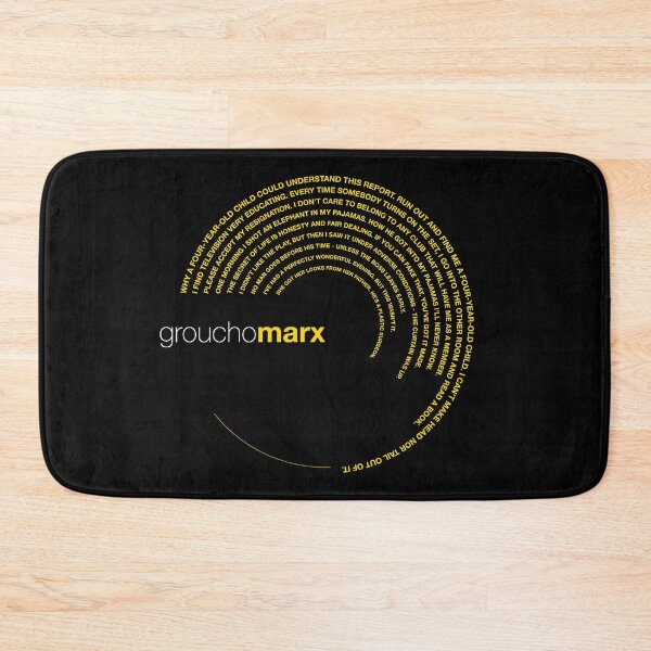 Item preview, Groucho Marx famous quotes poster [gold] designed and sold by CMYKStudio.