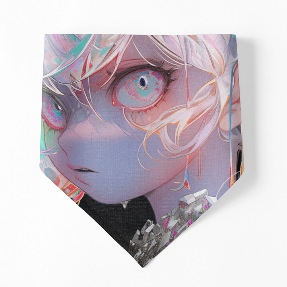 Cool Angry Rainbow Paint Splatter Anime Girl Sticker for Sale by  bubblegoth