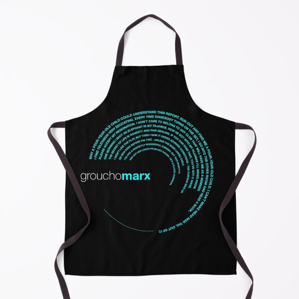 Item preview, Groucho Marx famous quotes poster [aqua] designed and sold by CMYKStudio.