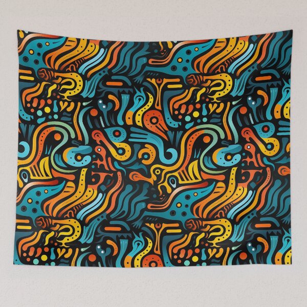 Item preview, African pattern - Energetic Whirlwind designed and sold by ART-VUVULE.