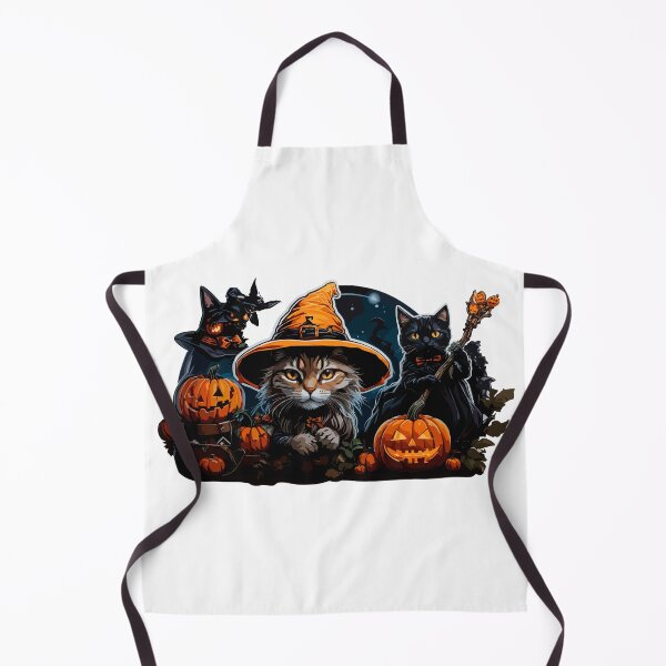Item preview, Magical cats and pumpkins at Halloween designed and sold by AlejaJorgeShop.