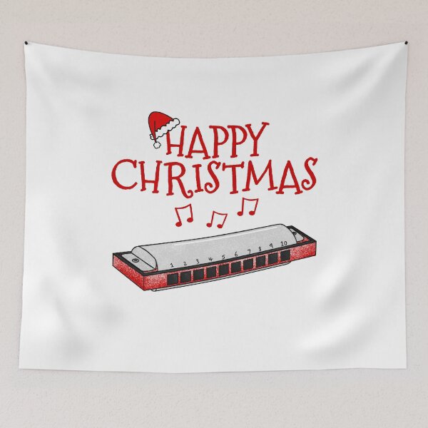 Item preview, Harmonica Christmas, Harmonicist, Blues Musician designed and sold by doodlerob.