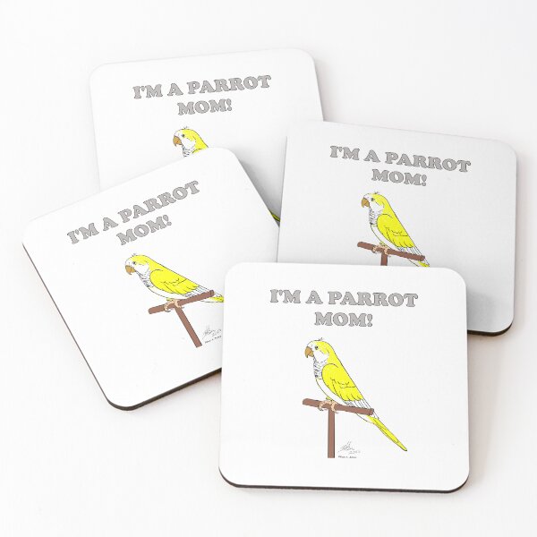 Item preview, I'm a Parrot Mom! - Yellow Quaker designed and sold by Laughing Parrot Studio.