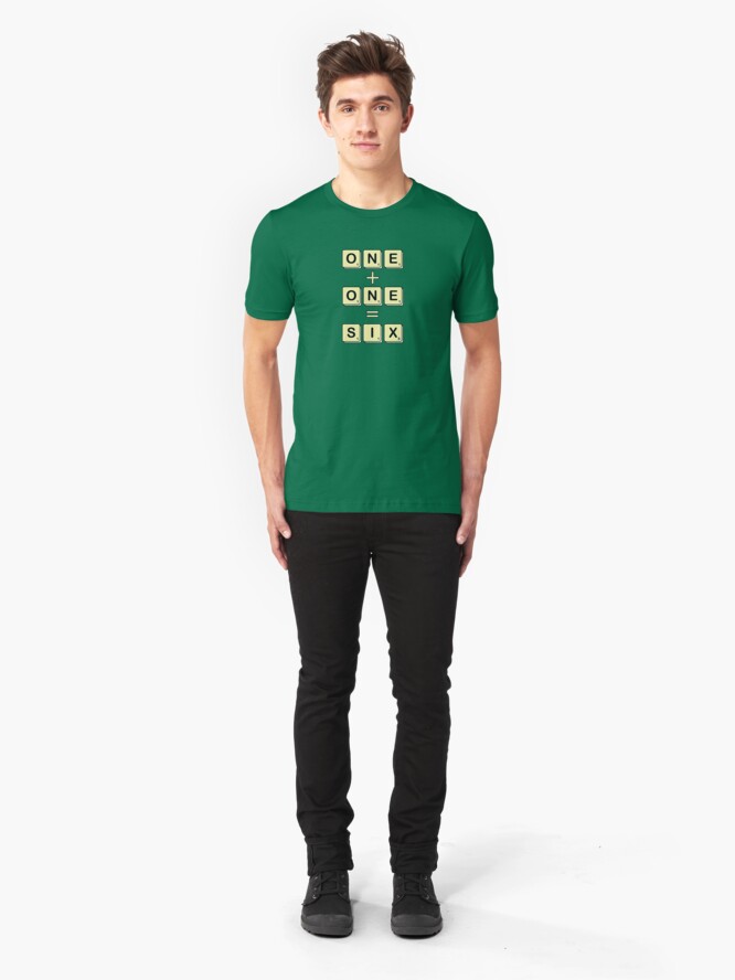 Alternate view of Scrabble Math Slim Fit T-Shirt