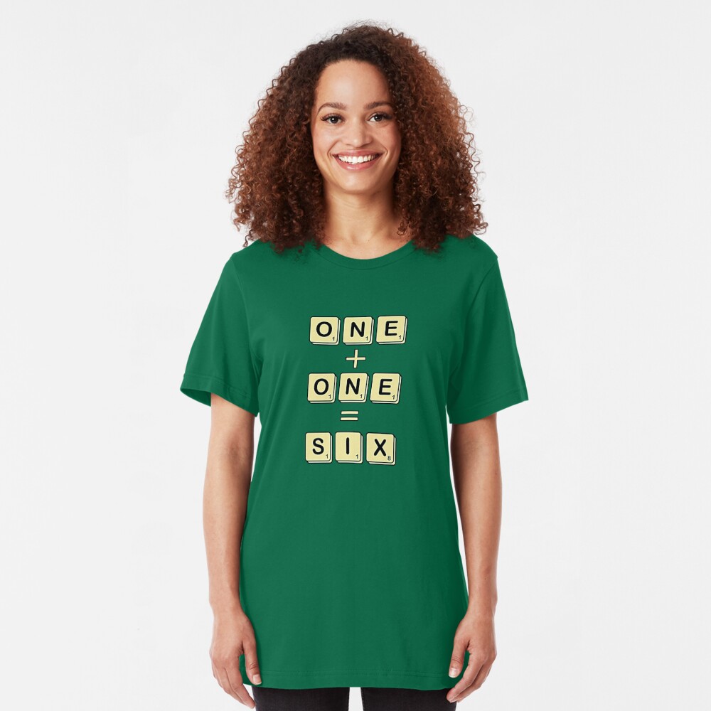 Scrabble Math Slim Fit T-Shirt