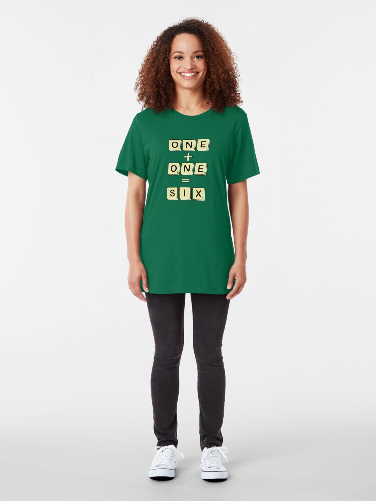 Alternate view of Scrabble Math Slim Fit T-Shirt
