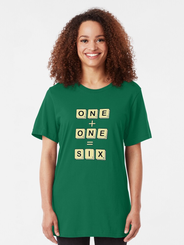 Alternate view of Scrabble Math Slim Fit T-Shirt