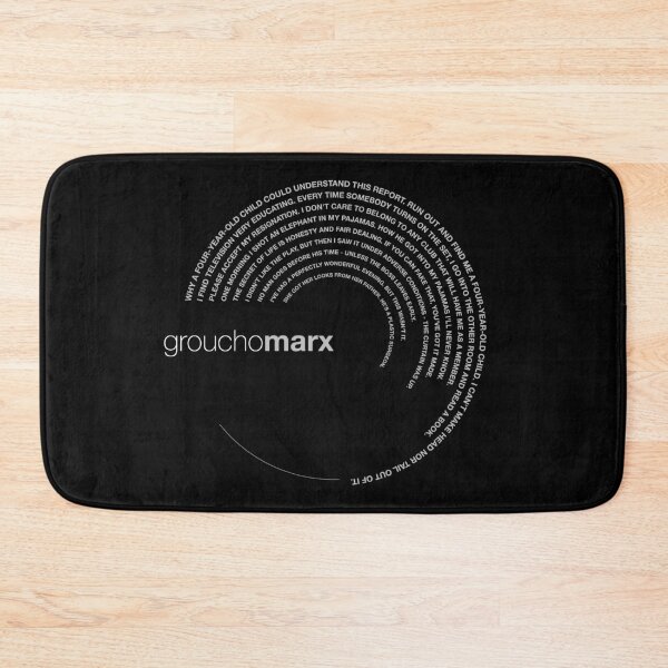 Item preview, Groucho Marx famous quotes poster [silver] designed and sold by CMYKStudio.