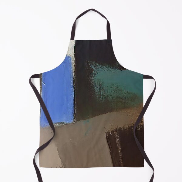 Item preview, Blue, Green, Camel And Black Hues Abstract Painting designed and sold by DEC02.