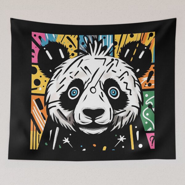 Item preview, Panda King - Neo Expressionism Street Art designed and sold by Kittyzens.