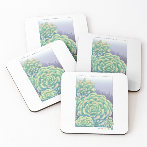 Item preview, Inktober 2023: Succulents designed and sold by karikun.