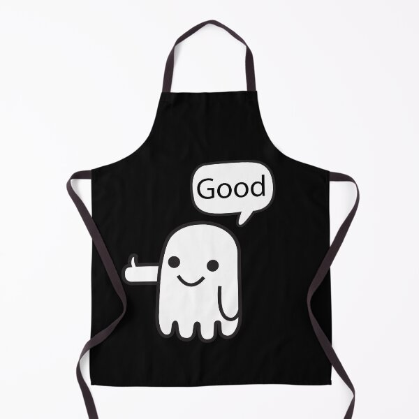 Item preview, Ghost Of Disapproval Boo with happy smile on t-shirt design. designed and sold by athurbubble.