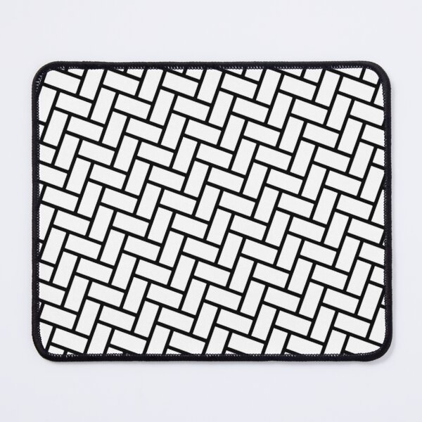 Item preview, Abstract Elegance Black and White Scandi Nordic Bricks Tiles 60s Design Pattern designed and sold by PenguinForests.