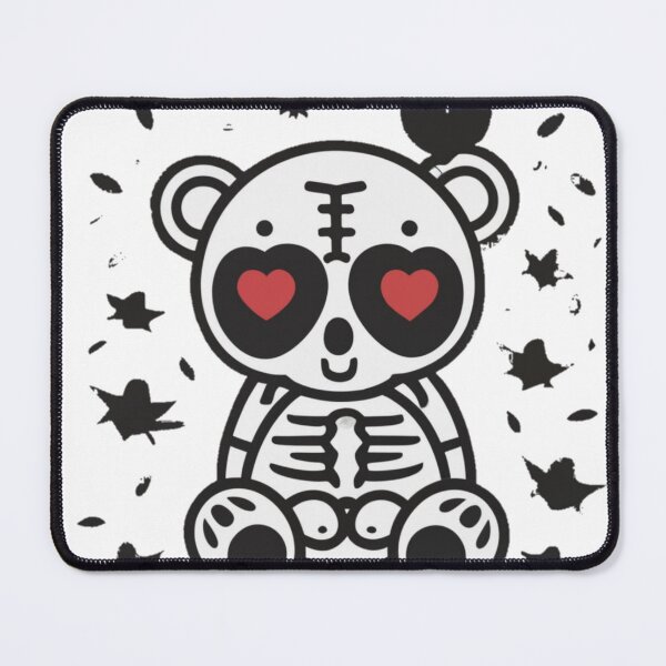 Item preview, Tribal Bear Hug Spooky Scary Skeletons Black And White Alternative Cute Funny designed and sold by ShopSunday.