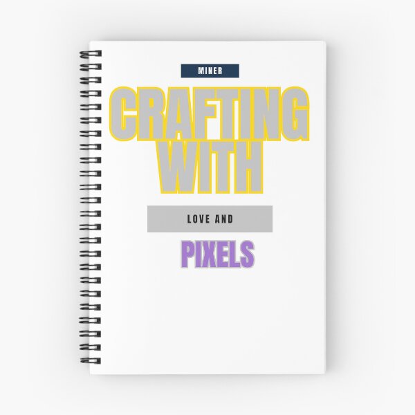 Item preview, Crafting with Love and Pixels: A Miner's Artistry designed and sold by DesignSwirl.