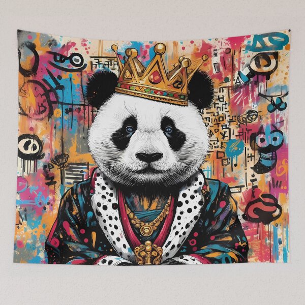 Item preview, Panda King - Neo Expressionism Street Art designed and sold by Kittyzens.